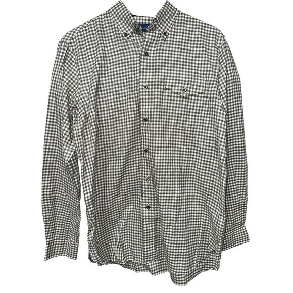 Ralph Lauren Men’s Button Down Shirt Single Pocket NWOT Gray Check M - Picture 1 of 14